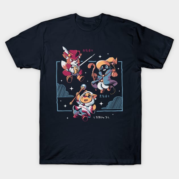 Three Little Mages T-Shirt by Ilustrata